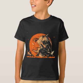 Camiseta Excelente Vintage Witold e Lua Halloween