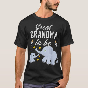 Camiseta Excelente Vovó Para Ser Excelente De Chá de fralda