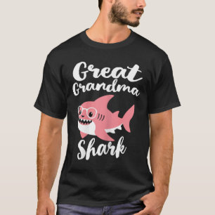 Camiseta Excelente Vovó Tubarão Dia de as mães Engraçado