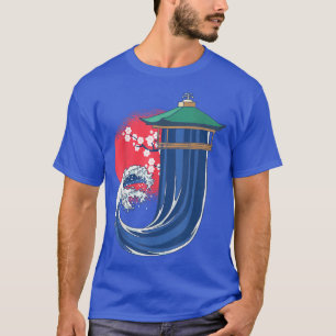 Camiseta Excelente Wave de Kanagawa - Letra J Japão Cherry 