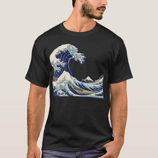 Camiseta Excelente Wave Kanagawa - Pintura Japonesa (Frente)