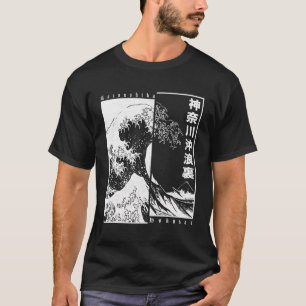 Camiseta Excelente Wave Off Kanagawa, Estética Japonesa Hok