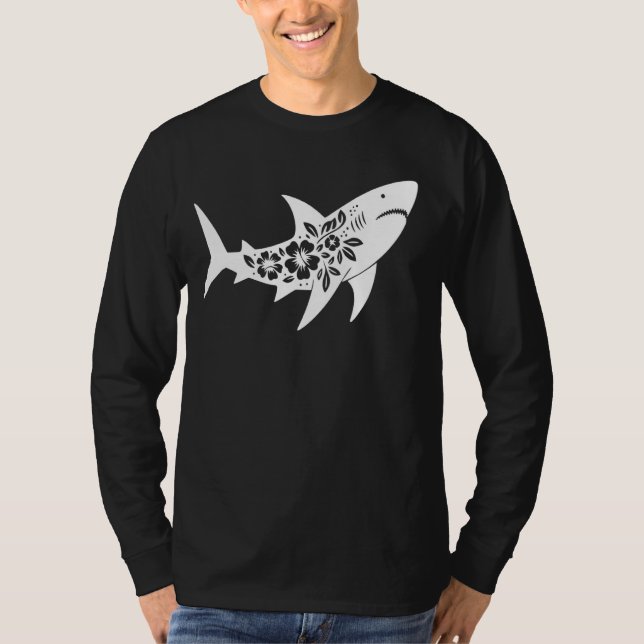 Camiseta Excelente White Shark Lover Marine Biology Animal  (Frente)