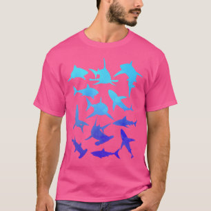 Camiseta Excelente White Sharks Hammerhead Shark Dive Scuba
