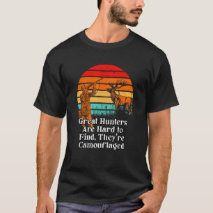 Camiseta Excelentes Caçadores de Camuflagem Caçando Animais
