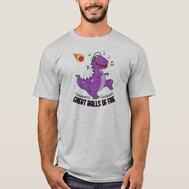 Camiseta Excelentes De Um Meteoro De Dinossauro De Fogo (Frente)