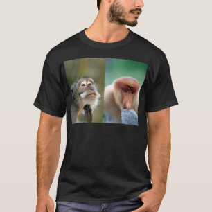Camiseta Excelentes pensam que macacos proboscis macacos