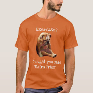 Camiseta "Excercário... Fries" Sad English Buldol 2
