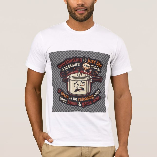 Camiseta Excesso de pensamento (Frente)