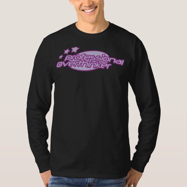 Camiseta Excesso de pensamento profissional (Frente)