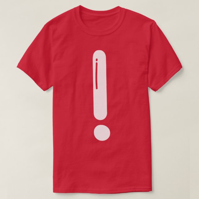 Camiseta exclamação (Frente do Design)