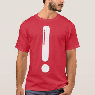 Camiseta exclamação