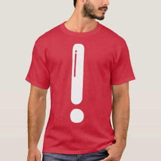 Camiseta exclamação