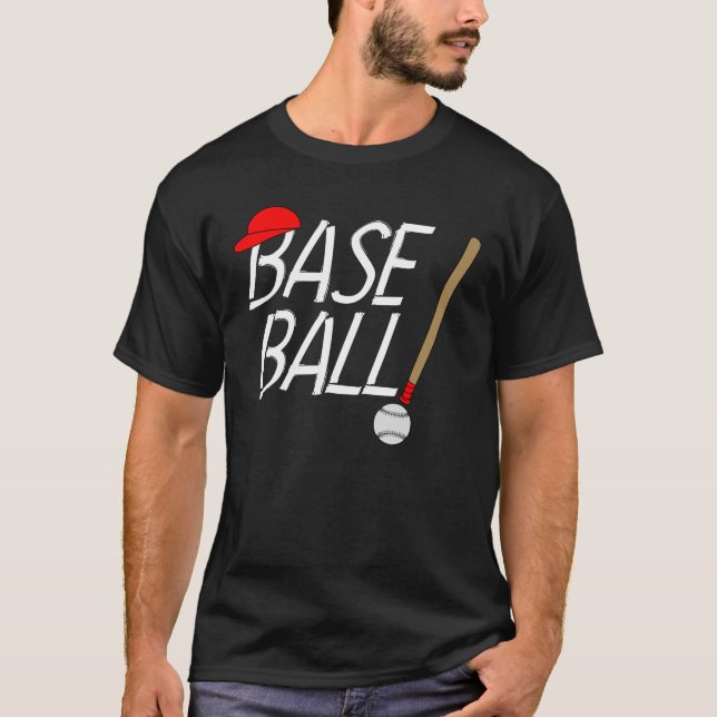 Camiseta Exclamação de Baseball (Frente)