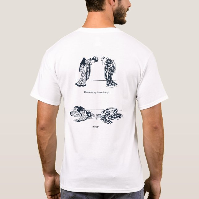 Camiseta Excluir meu histórico de navegador - Opera (Verso)
