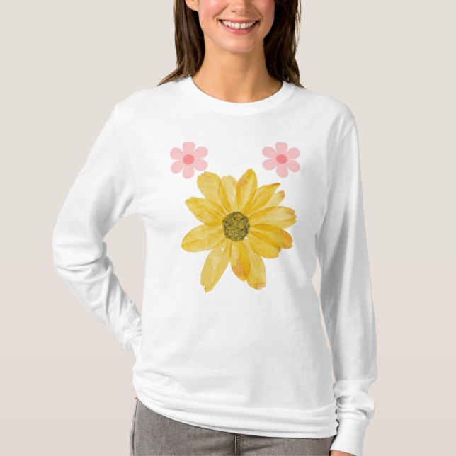 Camiseta Exclusive Floral Art for Personalized (Frente)