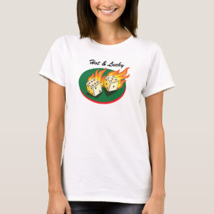 Camiseta Excrementos e Gambling_Flaming Dice_Hot &