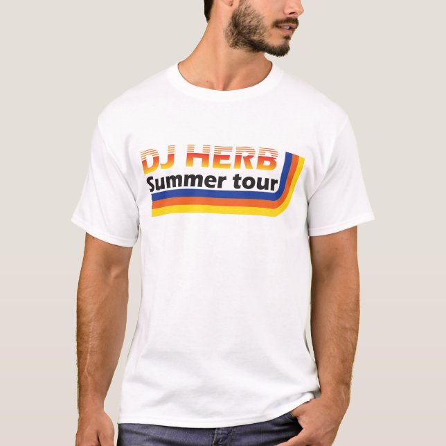 Camiseta Excursão 18 do verão da erva do DJ (Frente)