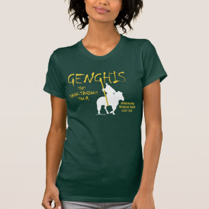 Camiseta Excursão de Genghis "Kahn-tagious" (a obscuridade
