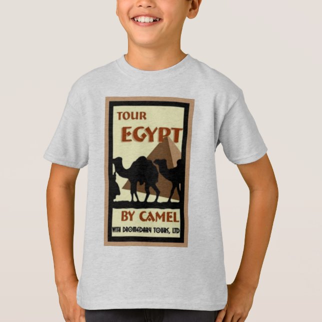 Camiseta Excursão Egipto do vintage (Frente)