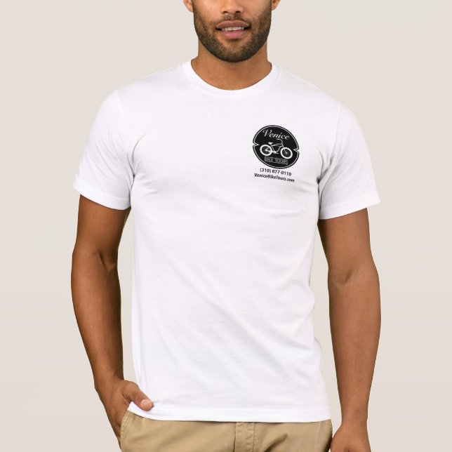 Camiseta Excursões da bicicleta de Veneza (Frente)