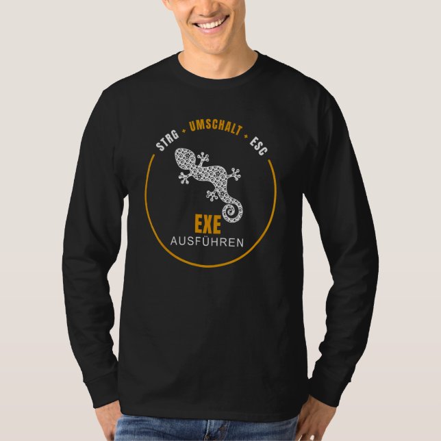 Camiseta exe Executar Administrador de Desenvolvedor Dev Op (Frente)