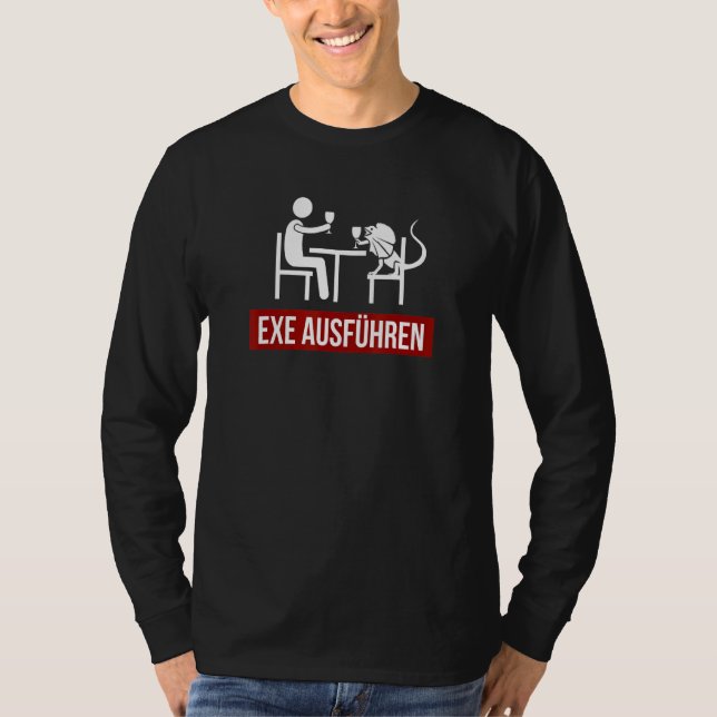 Camiseta Exe Execute Sys Admin Sysadmin System Administrato (Frente)