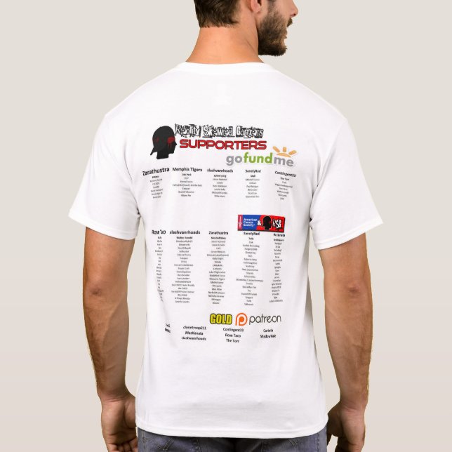 Camiseta Execução de Caridade ACS do Mens RSG #stustrong (Verso)