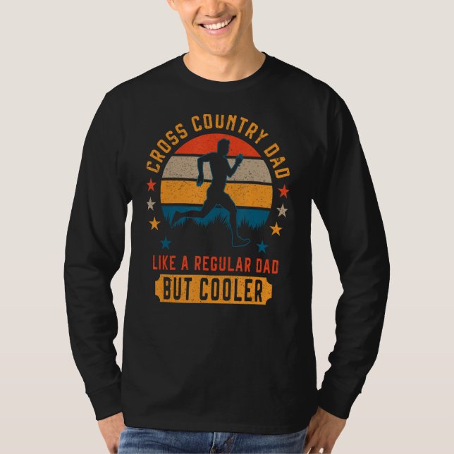 Camiseta Execução de Rastreamento e Execução de Pai XC em e (Frente)
