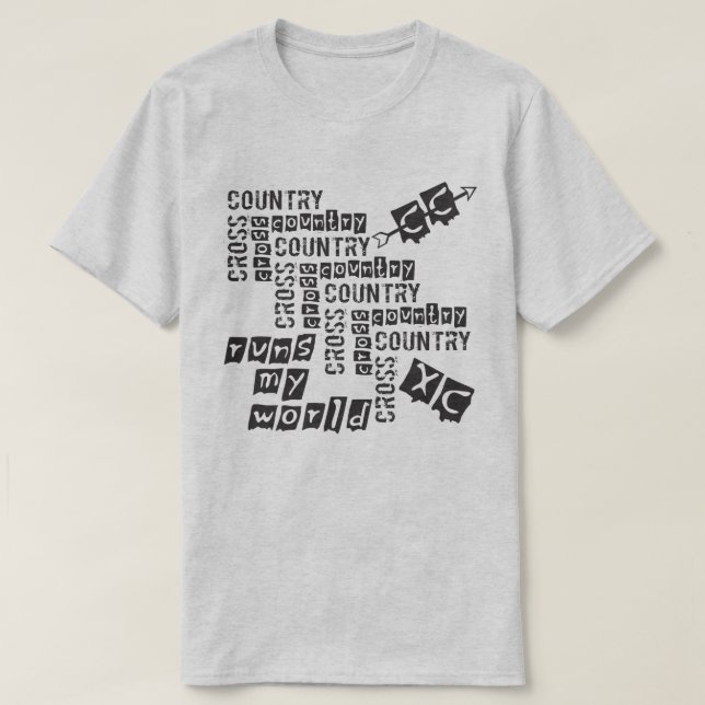 Camiseta Execuções de XC entre países (Frente do Design)