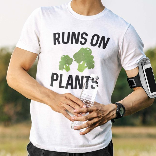 Camiseta Execuções Em Plantas (Runs On Plants T-Shirt)
