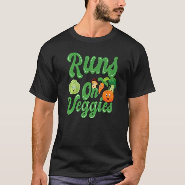 Camiseta Executa Em Veggies Vegan Vegetarian Healthare (Frente)