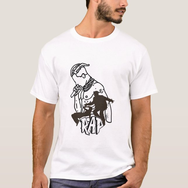 Camiseta Executador dinâmico de salto de anca (Frente)