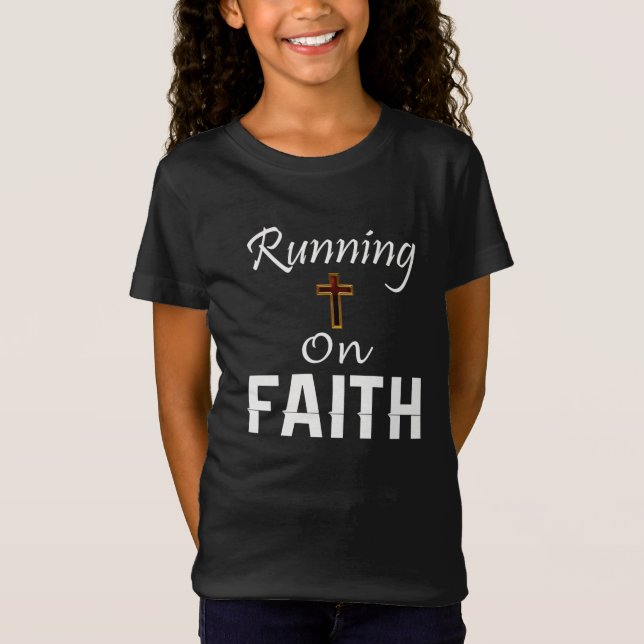 Camiseta Executando em Faith Runner (Frente)