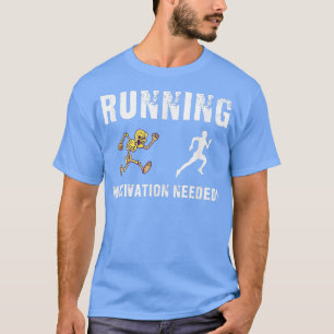 Camiseta Executando Esqueleto de Motivação Chase Engraçado