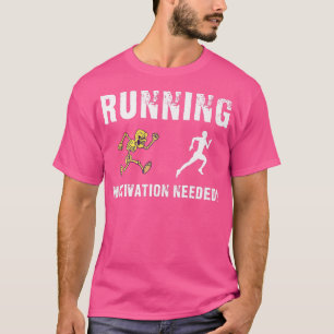 Camiseta Executando Esqueleto de Motivação Chase Engraçado