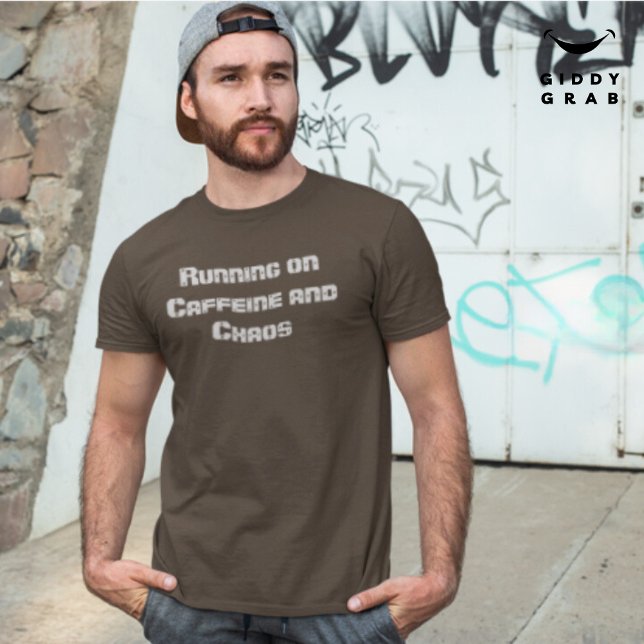 Camiseta Executando na Cotação de Caracteres Engraçado da C (Criador carregado)