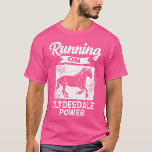 Camiseta Executando no Cavalo Ancoradouro de Horseback de E