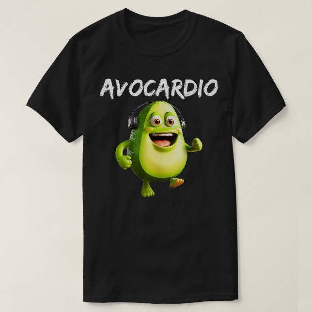 Camiseta Executando o Avocado dio Avocardio - trocadilho ul (Frente do Design)