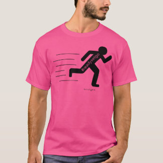 Camiseta Executando o Caminho Pronto Definir Ir Hashtag Pró