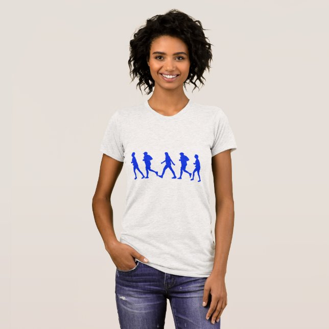 Camiseta Executando o trabalho de Corrida (Frente Completa)