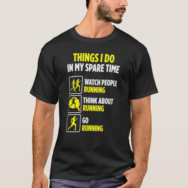 Camiseta Executando Pessoas do Runner Spare Time Watch (Frente)