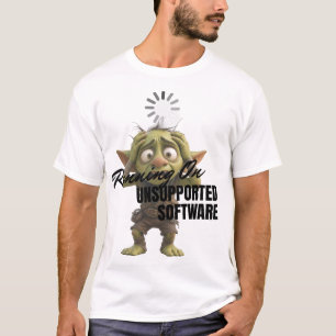 Camiseta Executando Software Não Suportado