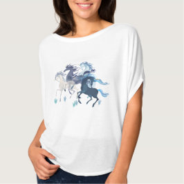 Camiseta Executando Unicorns elegante no topo