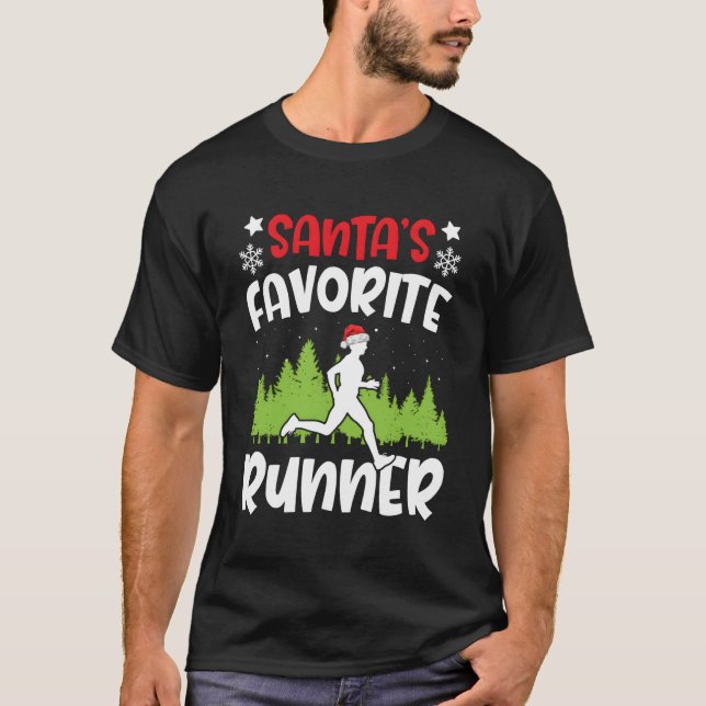 Camiseta Executante Favorito do Santas Executar Gift Corres (Frente)