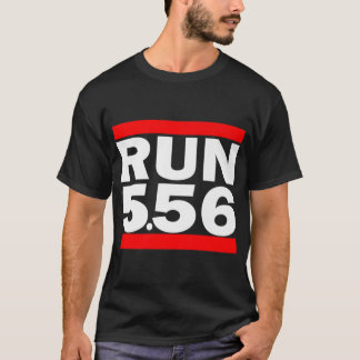 Camiseta Executar 5,56 Arma longa AR 15 Premium