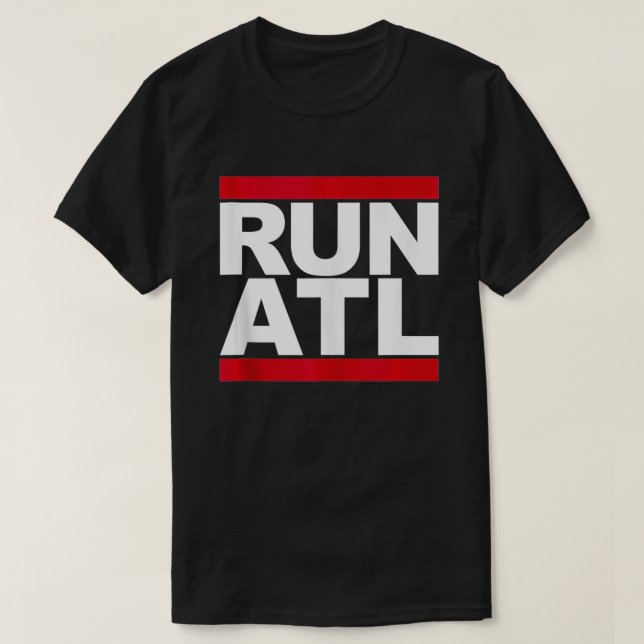 Camiseta Executar ATL Atlanta em Execução (Frente do Design)