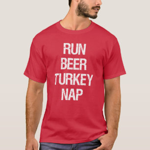 Camiseta Executar Beer Turkey Nap Trot