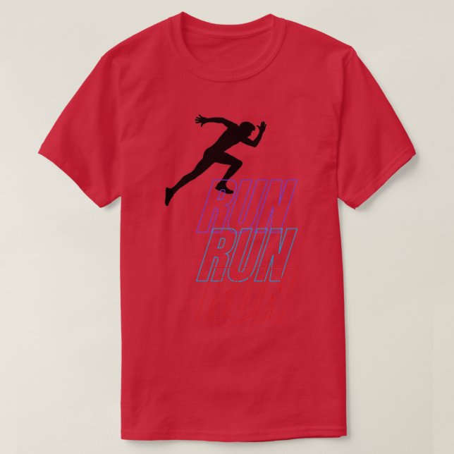 Camiseta Executar corredor (Frente do Design)