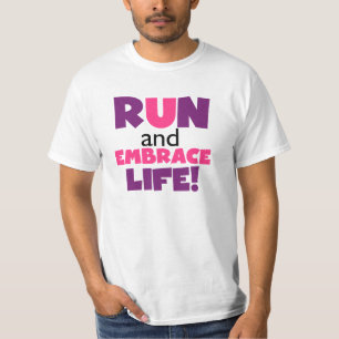 Camiseta Executar Embrace Life Pink